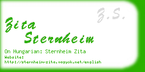zita sternheim business card